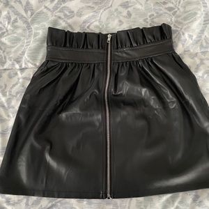 Vegan leather skirt